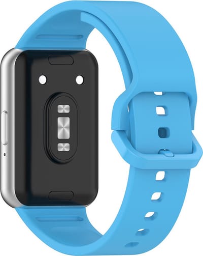 Siliconen bandje - geschikt voor Samsung Galaxy Fit 3 - lichtblauw