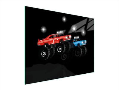 TMK ArtDeko - Snijplank van Glas - 52x40 cm - Gehard Glas - UV Print
