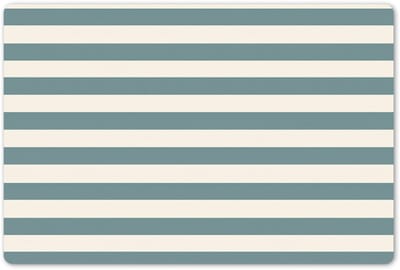 Placemats 45x30 cm - Placemat kunststof - 1 stuk - Strepen - Modern - Blauw - Borden onderleggers - Decoratie voor op tafel - Keuken tafeldecoratie accessoires - Vinyl onderlegger - Tafelversiering