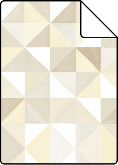 Proefstaal Origin Wallcoverings behang kubisme beige - 26,5 x 21 cm - 346907-S