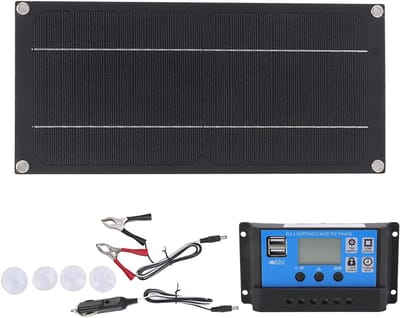 Draagbare Zonnepaneelset - Accu Lader Kit - Buitenlandbouw Tuin - Hoge Conversie Efficiëntie - 10W 18V