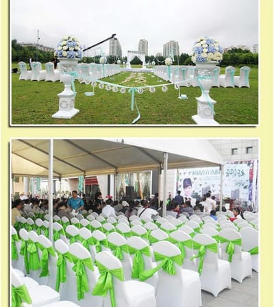 Set van 6 Rekbare Stoelhoezen, Elegante Bescherming voor Stoelen, Perfect voor Feesten, Bruiloften en Decoraties in Donkergroen