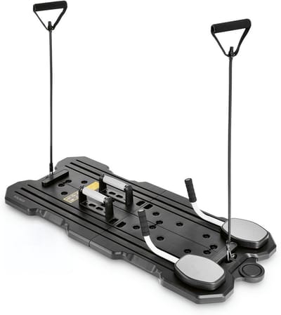 Pilates Fitnessboard - Thuis Gym - Spierversterken - Inklapbaar Ontwerp - 114 cm - Zwart