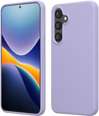 kwmobile telefoonhoesje geschikt voor Samsung Galaxy S24 FE - Hoesje met siliconen coating - Smartphone case in lavendel
