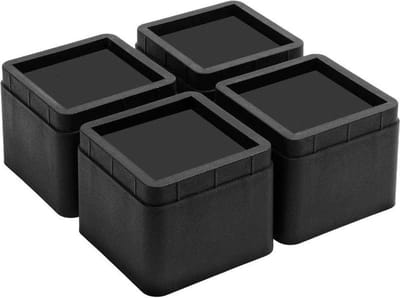 Bedverhogers Set - Meubel Lifters - Extra Opbergruimte - Heavy Duty Plastic - Set van 4 - Geel