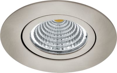 Richtbare led spot Saliceto rond - 6w - 2700K nikkel mat