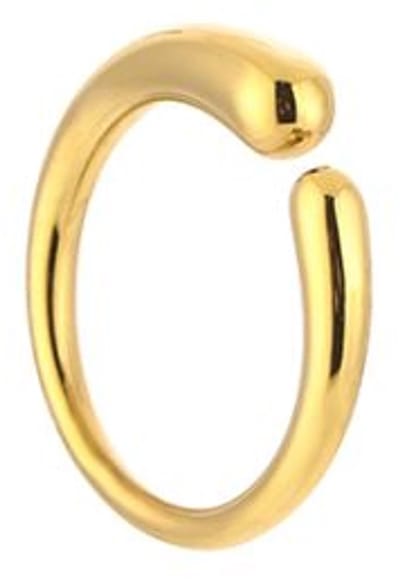 Bijoutheek Ring (Sieraad) Wikkel Bol Goudkleurig