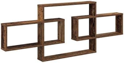 vidaXL - Wandplank - Oud - hout - 130 - x - 10 - x - 50 - cm - Bewerkt - hout