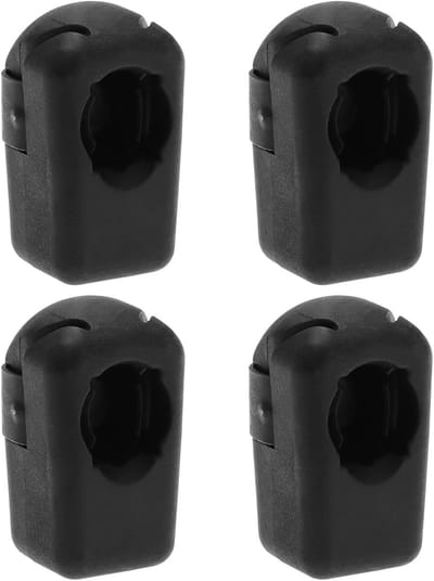 Allecto - Gasveer Connector - Achterklep Accessoires - Kunststof - M8x11.3mm - 4 Stuks - Geschikt voor 10 mm bal stud - Zwart