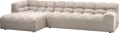 WOOOD Allure Chaise Longue Bank Links - Stof - Naturel - 79x324x165