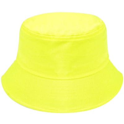 Pure Katoen Vissershoed Japanse Effen Kleur Gezicht Kleine Emmerhoed Mannen en Vrouwen Lichte Bekkenhoed Borduurwerk 56cm~ 58cm yellow
