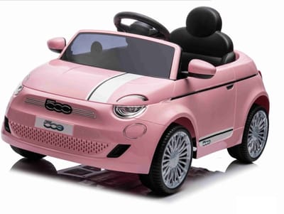 Fiat 500e 12V elektrische kinderauto roze - full options - licentie auto - Fiat 500 12V