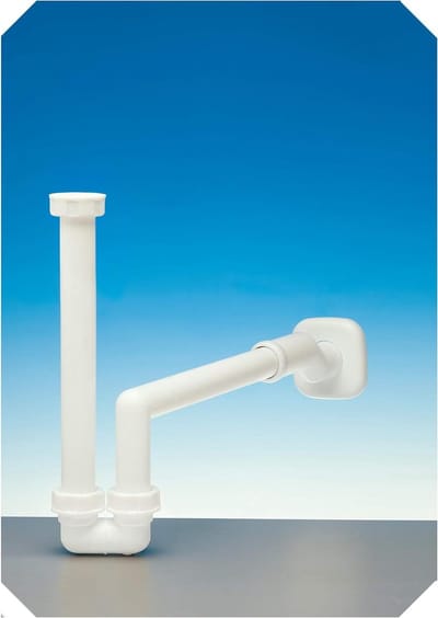 Wastafel Sifon - Bidet Afvoer - Onderdeel Vervangen - Excentrische Verschuiving - 32-40 mm Uitlaat - Bianco