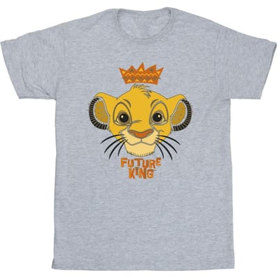Disney Jongens The Lion King Toekomstige Koning T-Shirt (Sportgrijs)