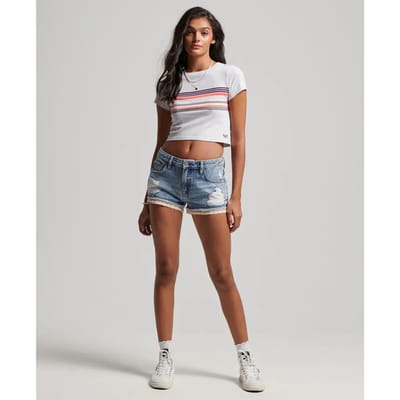 Superdry - Denim hot short - Dames - Jeans shorts