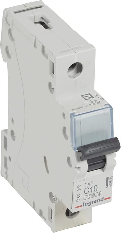 Automatische thermo-magneetschakelaar 1P 10A C-curve 6 kA 1 module