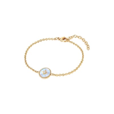 Valero Pearls Damesarmband Roestvrij staal Pearl One Size Goud 32018601