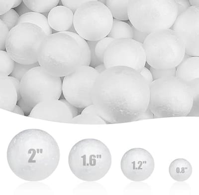 Grote Styrofoam Ballen 20 cm - 2 Stuks voor Creatieve DIY Projecten