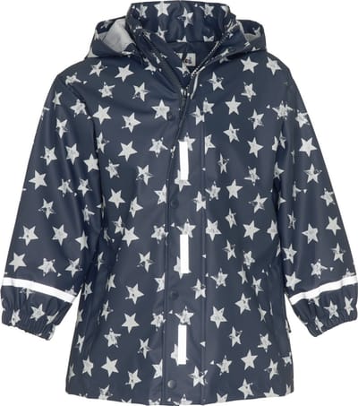 Playshoes - Regenjas voor kinderen - Sterren - Donkerblauw - maat 98cm
