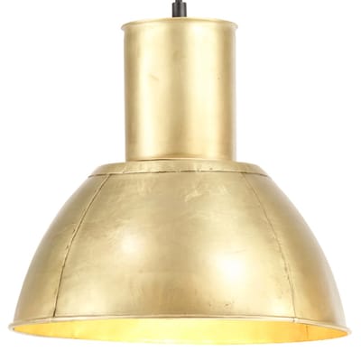 vidaXL Hanglamp rond 25 W E27 28.5 cm messingkleurig