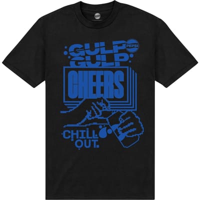Pepsi Co. Cheers! Men's T-Shirt - Black - 3XL