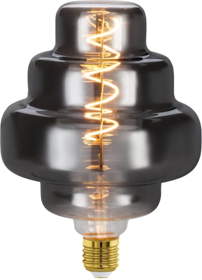 EGLO LED Lamp - E27 - Ø 15 cm - Rookglas - 2000K - Dimbaar