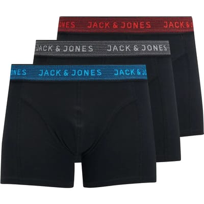 JACK&JONES JUNIOR JACWAISTBAND TRUNKS 3 PACK NOOS JNR Jongens Onderbroek - Maat 164