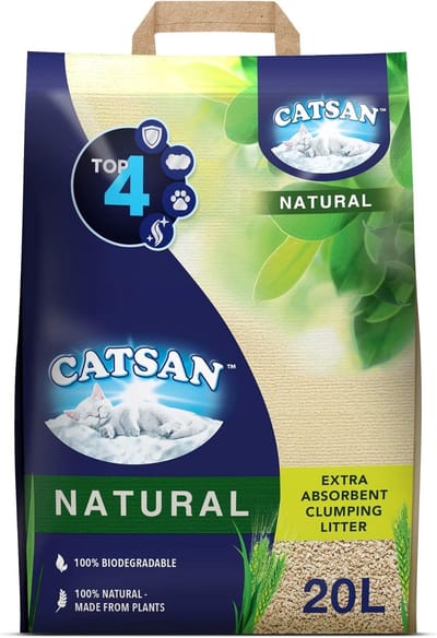 Kattenbakvulling Klontvormend - Natuurlijk Absorberend - Kattenbak Onderhoud - 100% Biologisch Afbreekbaar - 20 Liter