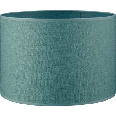 Home Sweet Home Lampenkap Canvas cilinder - van stof - turkoois - Moderne stoffen Lampenkap - 30/30/20cm - E27 lamphouder - voor tafellamp,