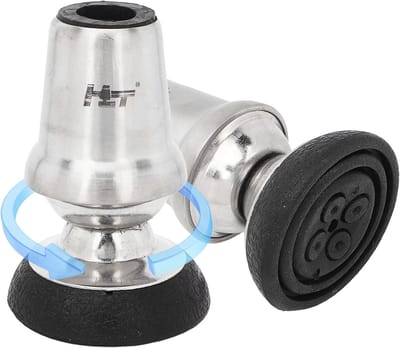 Vervangende Kruk Puntstukken, Rotatie Lichtgewicht Wandelstok Puntstukken, Antislip All-Terrain Dopjes, Accessoires geschikt voor Wandelaars, Rollators, Looprekken, Universeel (2st, 22mm)
