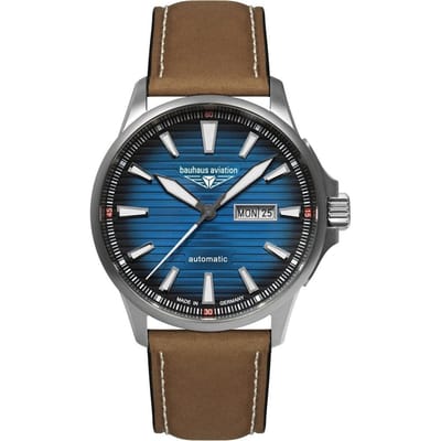 Bauhaus Aviation 2862-3 Aviation Titanium Iron Annie Horloge