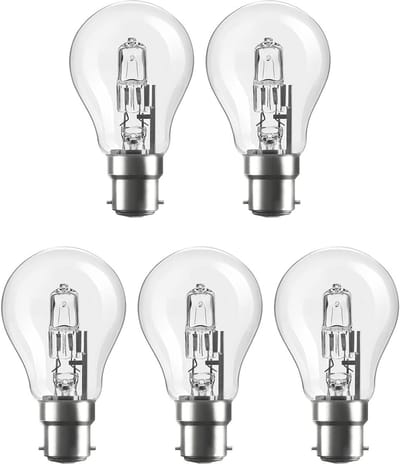 Modee B22 Halogeen Lamp Dimbaar 105W ECO - 1860lm - 2700K - Warm Wit - ECO Halogeen Globe A55 - 5 stuks