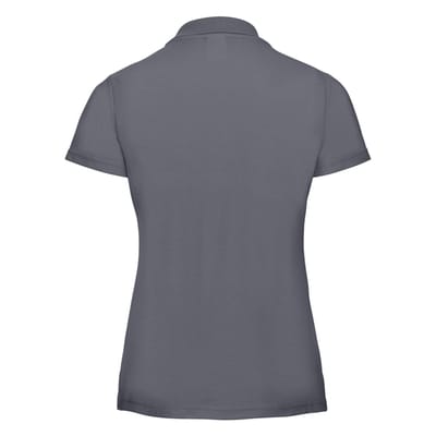 Russell Dames/Dames Klassiek Polycotton Poloshirt (Convoy Grijs Effen)