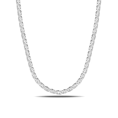 Juwelier Zwartevalk zilveren valkenoog schakel ketting - 25.016-2.75/50cm