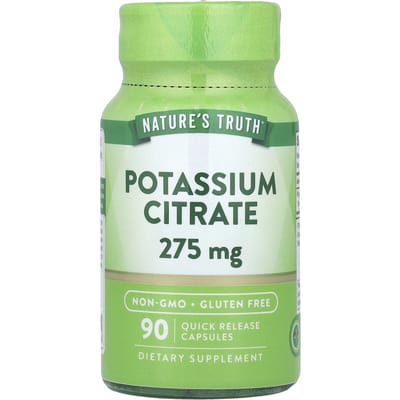 Nature'S Truth, Kaliumcitraat, 275 mg, 90 Snel oplosbare Capsules
