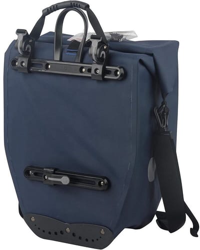 Enkele fietstas Büchel 100% waterdicht 25,4 liter - donkerblauw