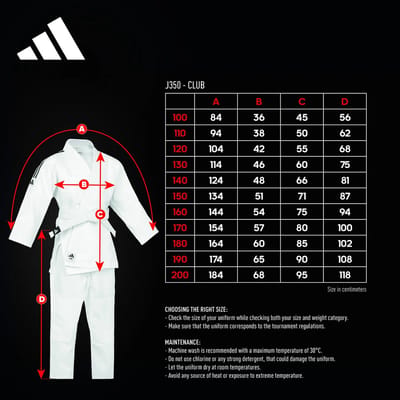 Adidas judopak J350 voor beginners en kinderen | Wit-goud (Maat: 150)