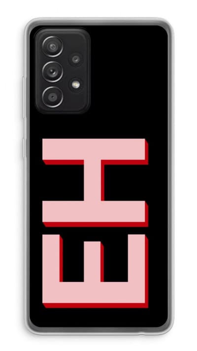 Gepersonaliseerd - Case Company® - Hoesje geschikt voor Samsung Galaxy A52s 5G hoesje - Monogram - Soft Cover Telefoonhoesje - Bescherming aan alle Kanten en Schermrand