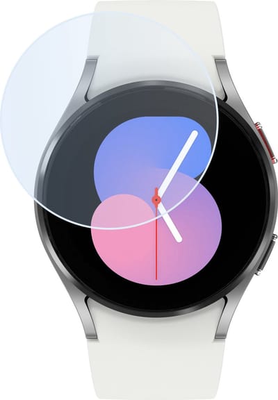 Screenprotector Geschikt voor Samsung Watch 5 40 mm - Extra Sterk - Tempered Glass - Gehard Glas - Beschermglas Screen Cover - Bescherm Protector voor Smartwatch