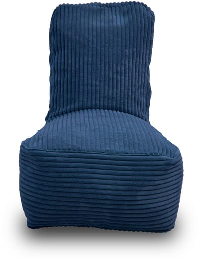 Whoober Fiji – Kinderstoel Zitzak – Donkerblauw dik ribfluweel – Comfortabel & Duurzaam