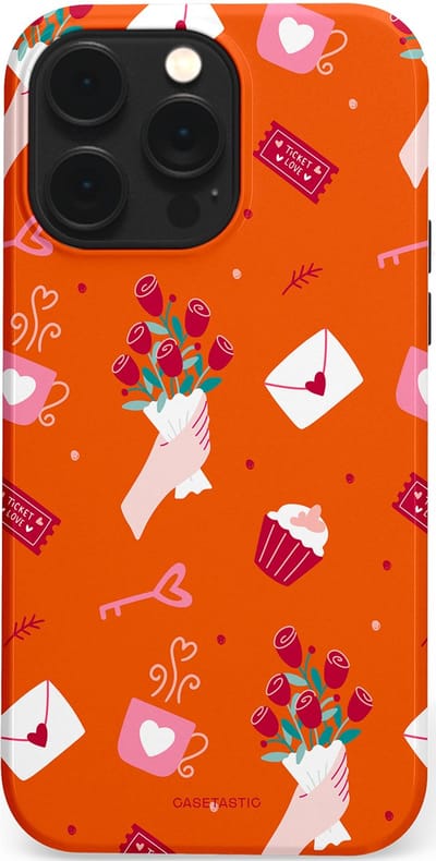 Casetastic Hoesje Geschikt voor Apple iPhone 14 Pro Max Magsafe - Stijlvolle Beschermende Duo-layer Case - Valentijnsdag Feest