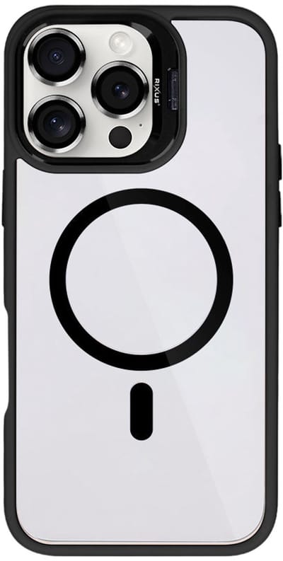 Rixus Classic 03 Case With MagSafe For Apple iPhone 16 Pro Black