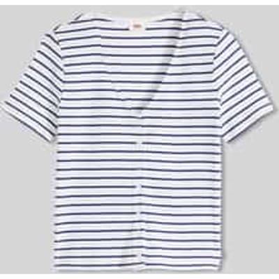 Levi's Muse Ss Tee Penelope Stripe Peacoat Stri Maat: S | Tops Outlet | Dames | Blauw