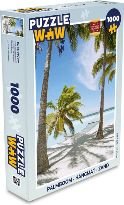 Puzzel Palmboom - Hangmat - Zand - Legpuzzel - Puzzel 1000 stukjes volwassenen