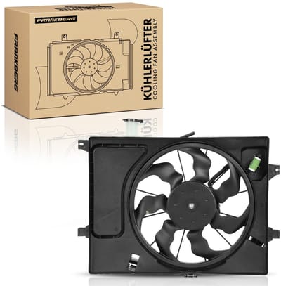 Frankberg 1x Motorradiateur Enkele ventilator