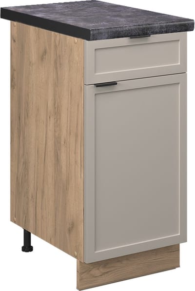 Vicco Fame-Line Keukenonderkast – 40 cm, WB Antraciet GrijsBeige