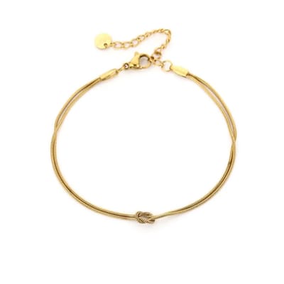 Bijoutheek Armband (Sieraad) Knoop Goud