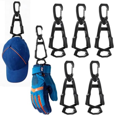 360° Draaibare Handschoenhouders (5 Stuks) - Stevige Handschoenclip voor Werk & Handdoeken - Handig Cadeau voor Pasen en Carnaval - Duurzaam Z-Vormig Interlock Ontwerp met extra zichtbaarheid