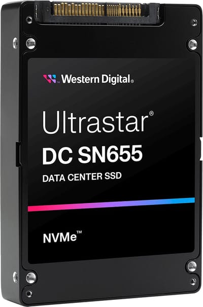 Western Digital Ultrastar DC SN655 U.3 3,84 TB PCI Express 4.0 TLC 3D NAND NVMe