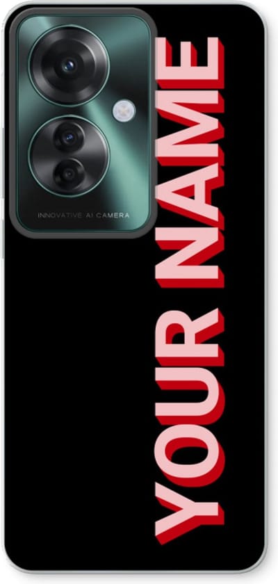 Gepersonaliseerd - Case Company® - Hoesje geschikt voor Oppo Reno 11 F hoesje - Namecase - Soft Cover Telefoonhoesje - Bescherming aan alle Kanten en Schermrand